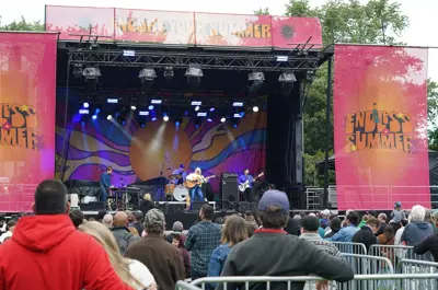 Patrons watching a performance at Endless Summer