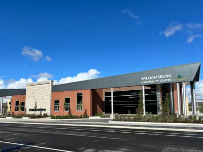 front of Williamsburg Community Centre building