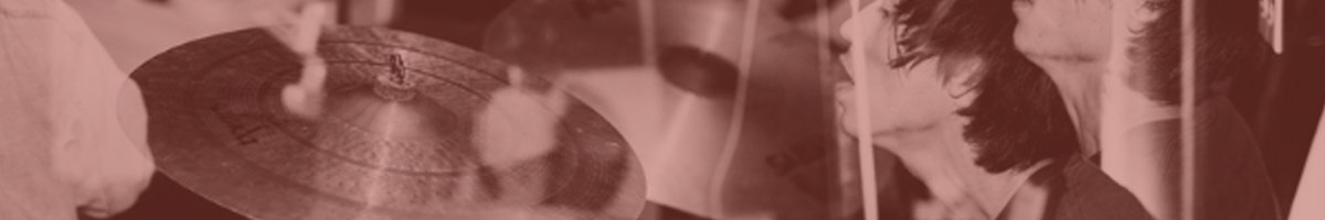 Close-up photo of a drummer with visual effects