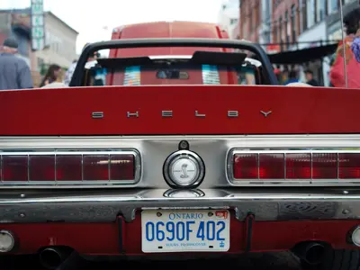 back of car with license plate