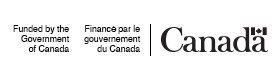 Government of Canada logo accompanied by the text "funded by the Government of Canada"