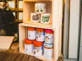 Tea and mugs for sale